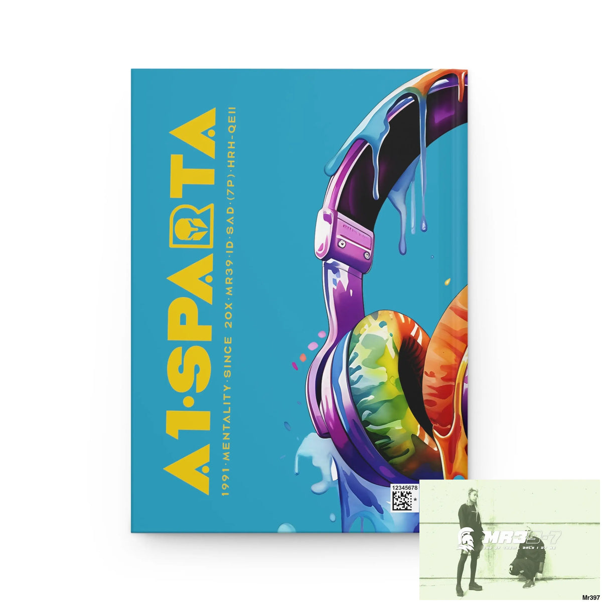 A1• Sparta Melting Headset Hardcover Journal Matte Journal Paper products