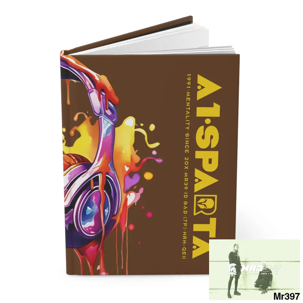 A1• Sparta Melting Headset Hardcover Journal Matte Journal Paper products