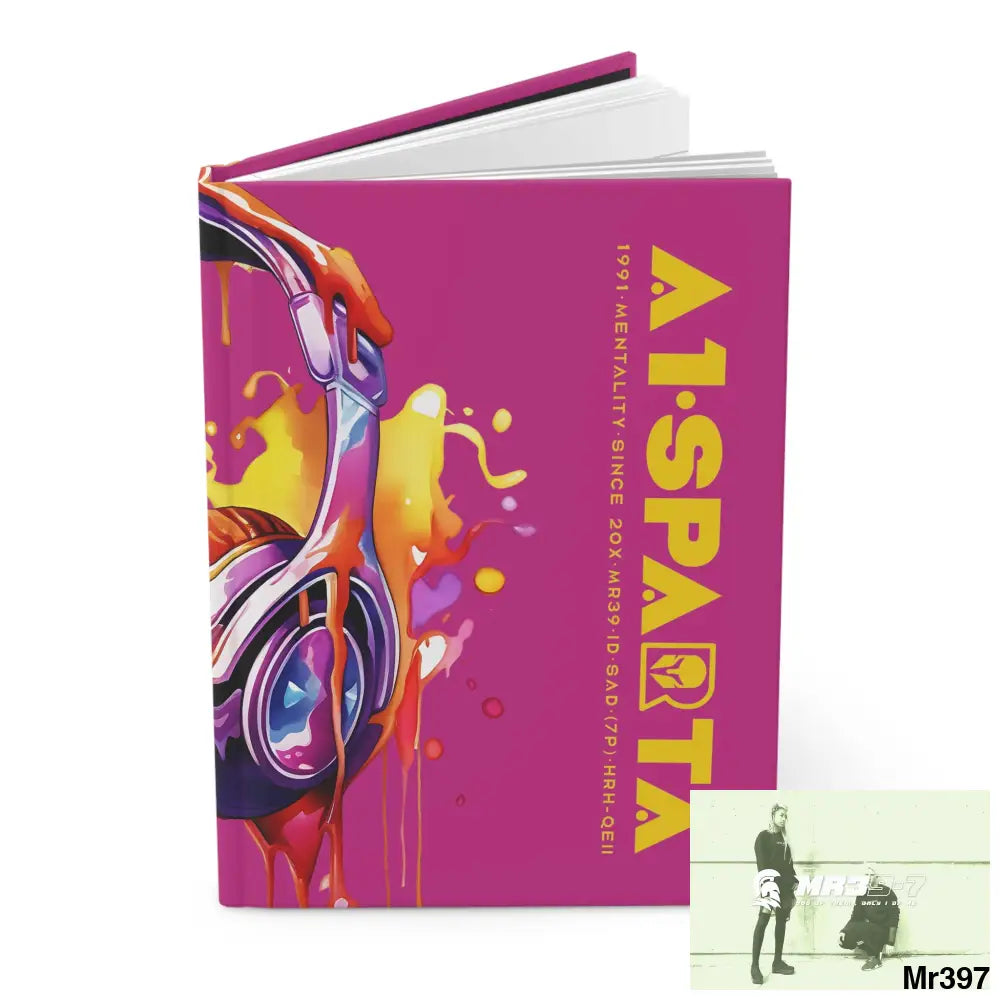 A1• Sparta Melting Headset Hardcover Journal Matte Journal Paper products