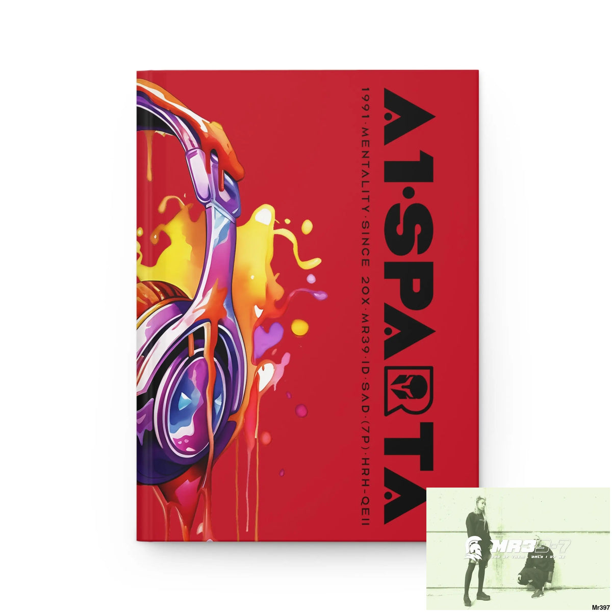 A1• Sparta Melting Headset Hardcover Journal Matte Journal Paper products