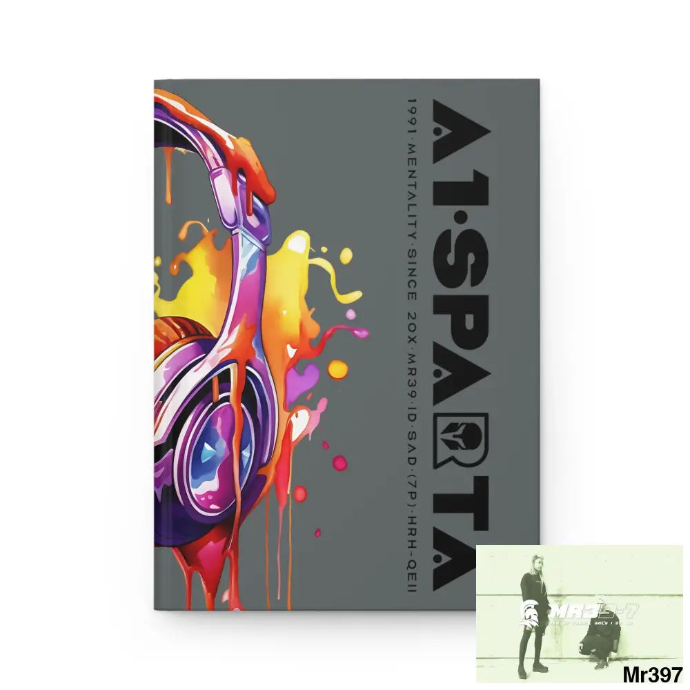 A1• Sparta Melting Headset Hardcover Journal Matte Journal Paper products