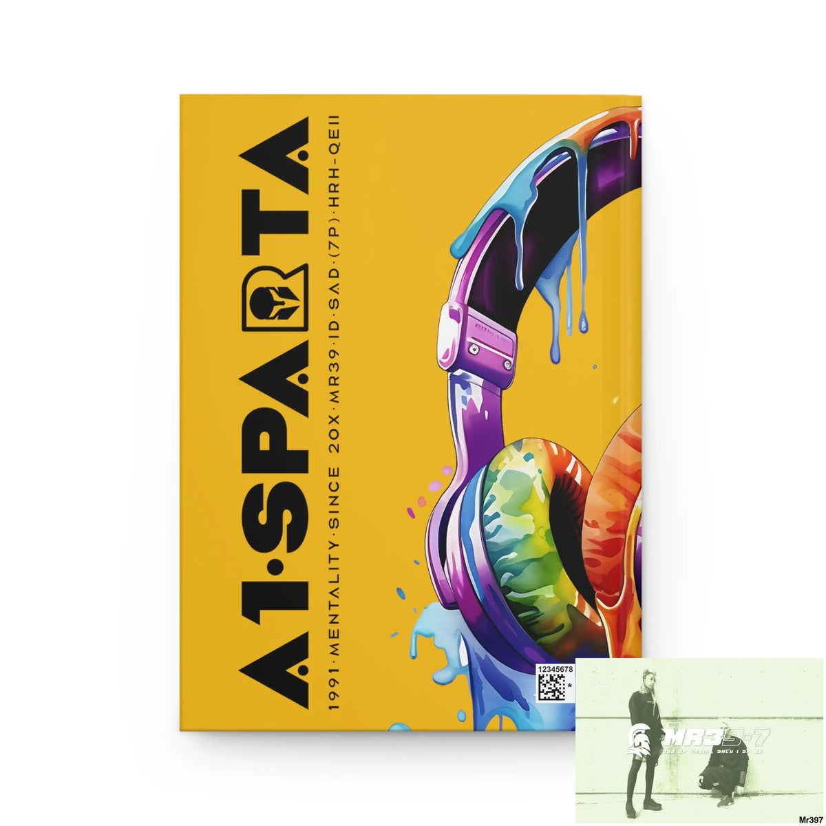 A1• Sparta Melting Headset Hardcover Journal Matte Journal Paper products