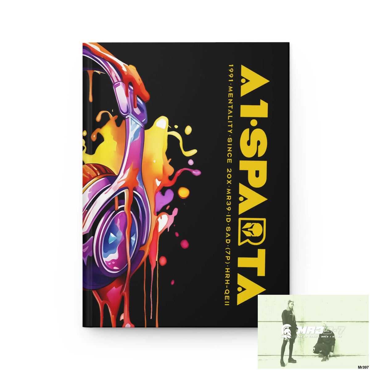 A1• Sparta Melting Headset Hardcover Journal Matte Journal Paper products