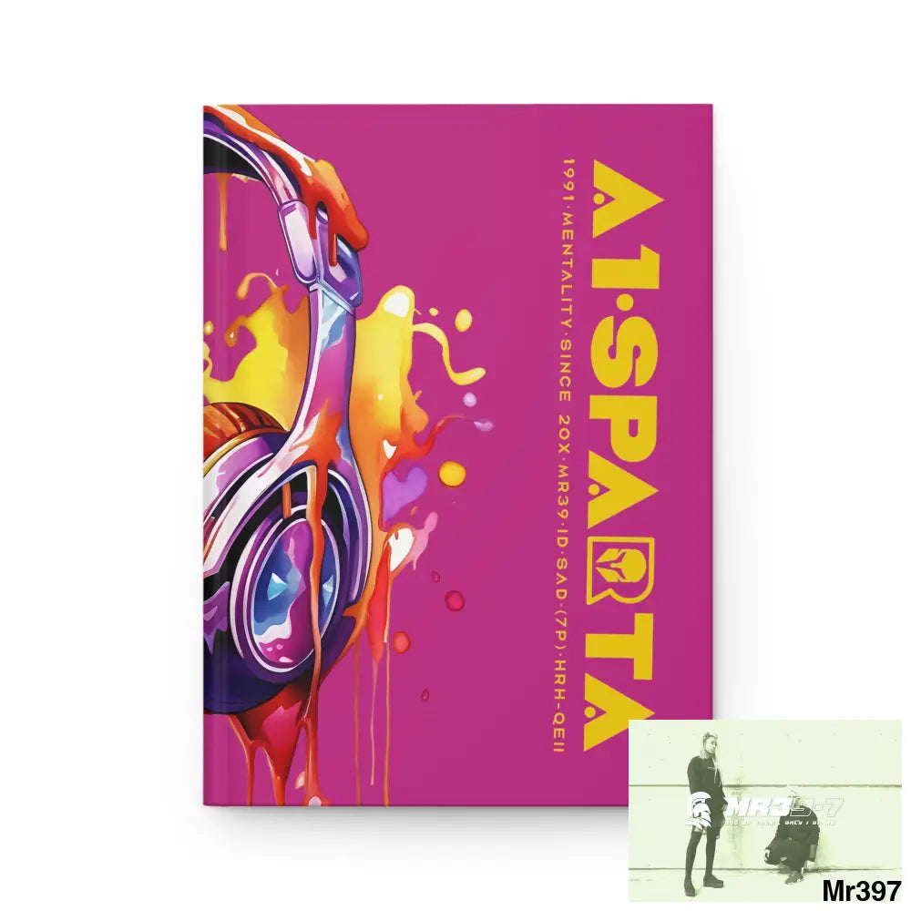 A1• Sparta Melting Headset Hardcover Journal Matte Journal Paper products