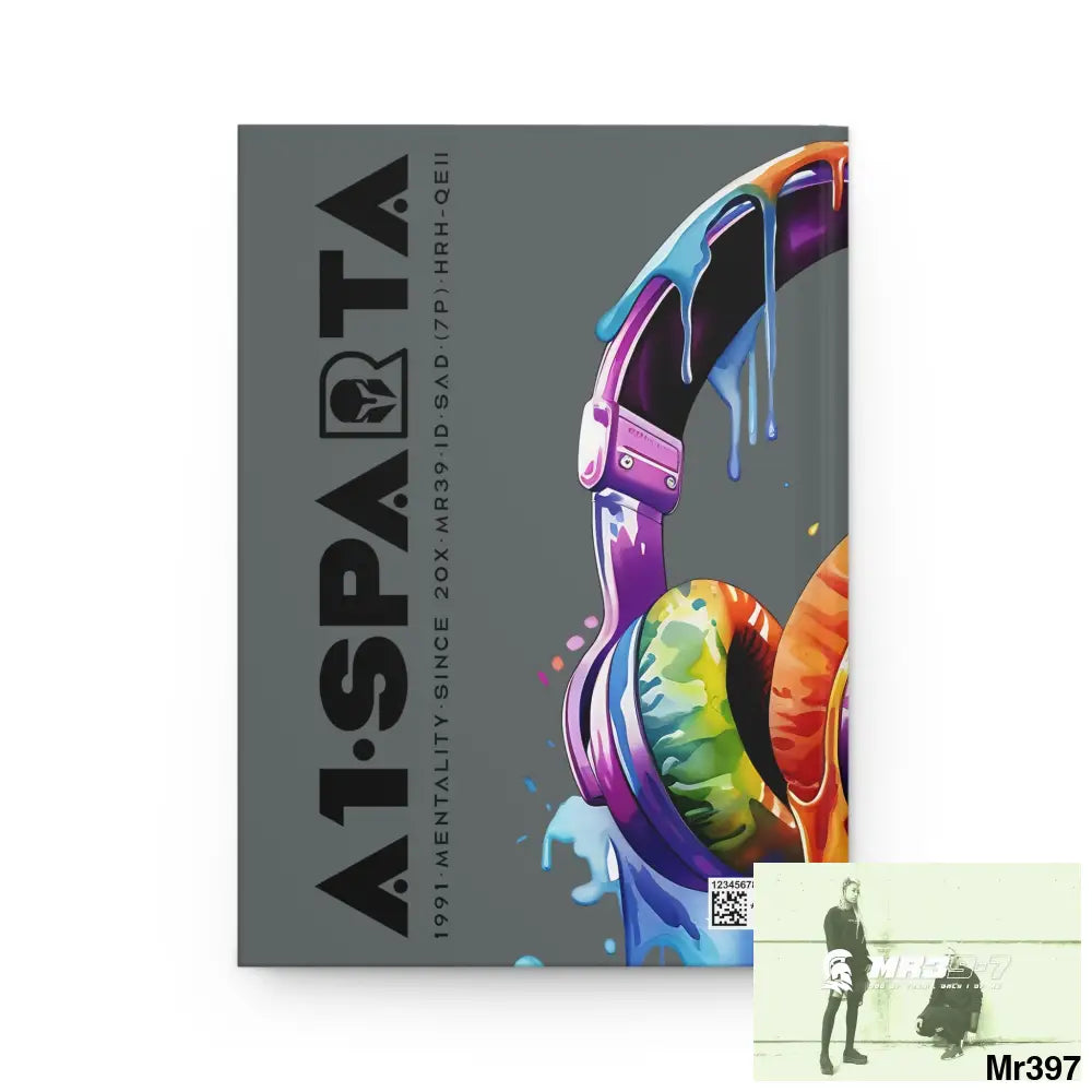 A1• Sparta Melting Headset Hardcover Journal Matte Journal Paper products