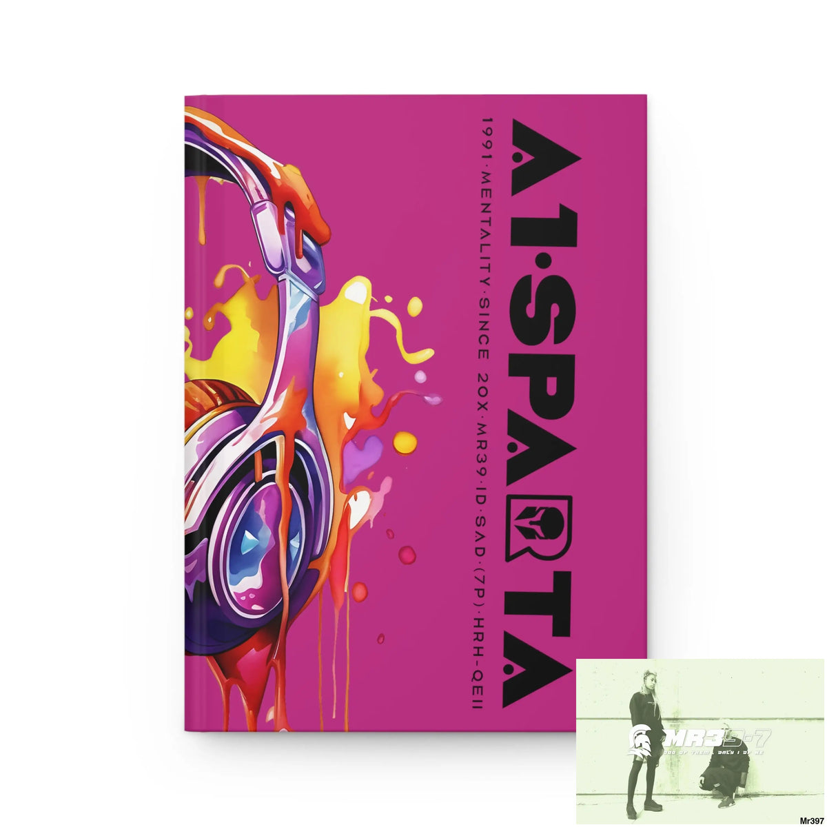 A1• Sparta Melting Headset Hardcover Journal Matte Journal Paper products