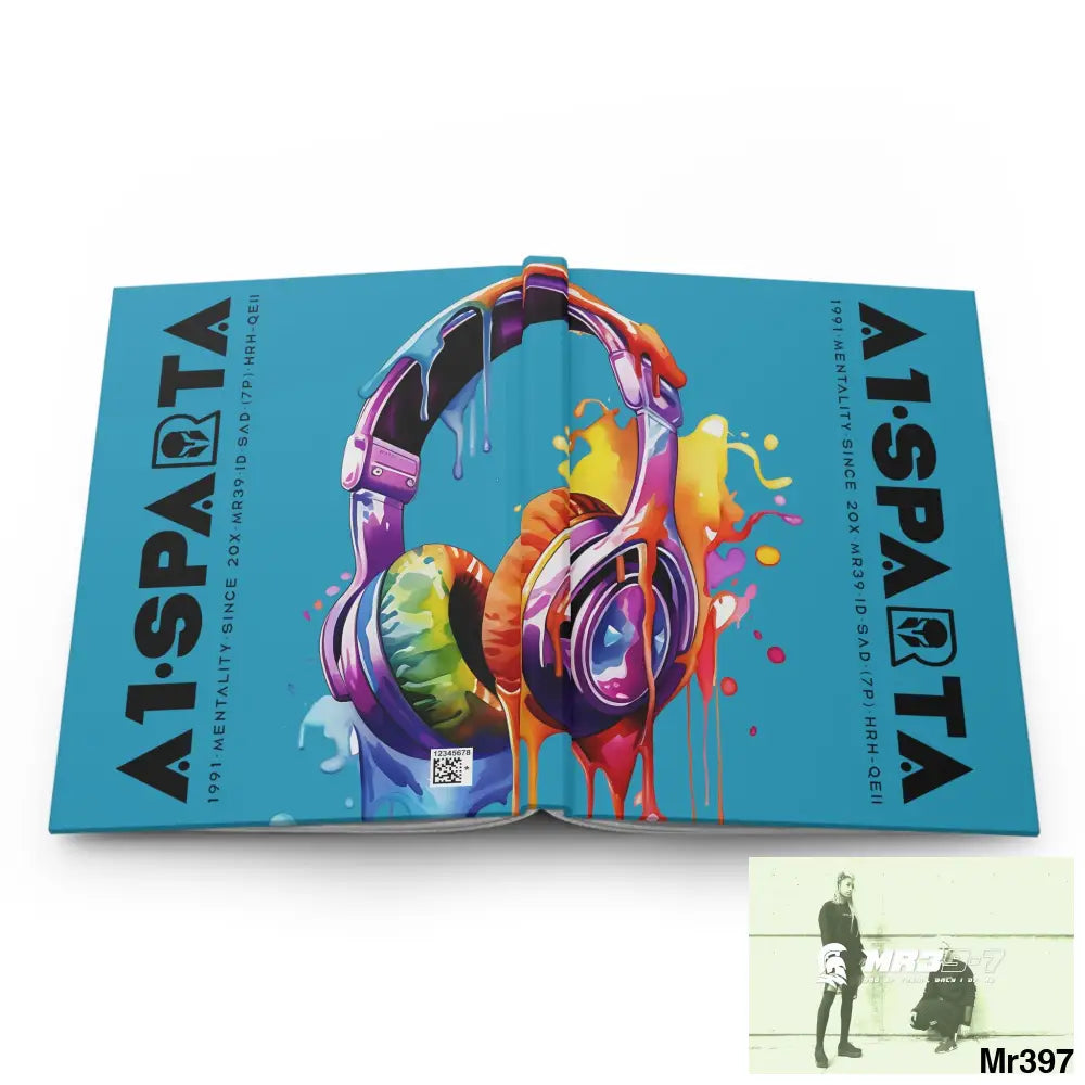 A1• Sparta Melting Headset Hardcover Journal Matte Journal Paper products