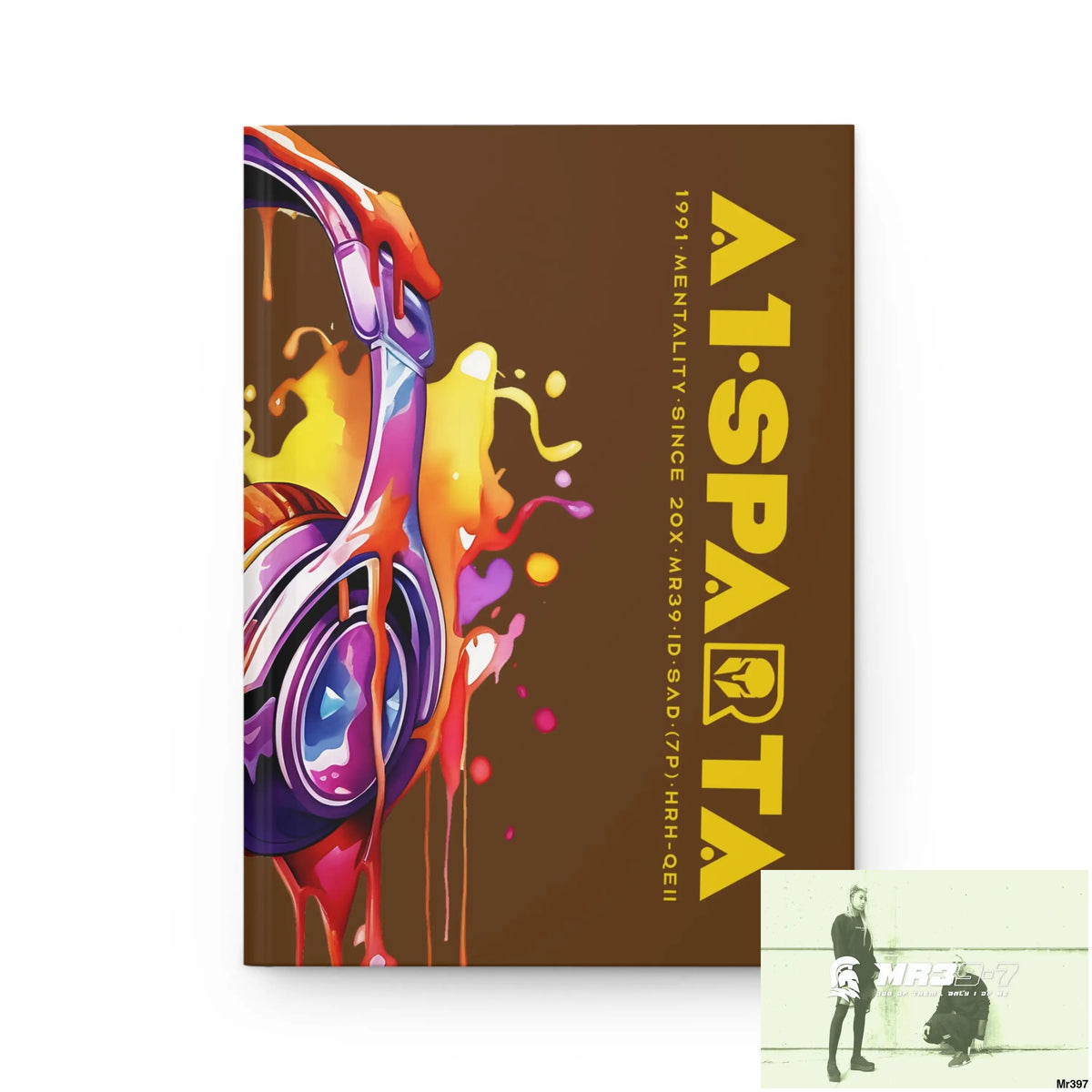 A1• Sparta Melting Headset Hardcover Journal Matte Journal Paper products