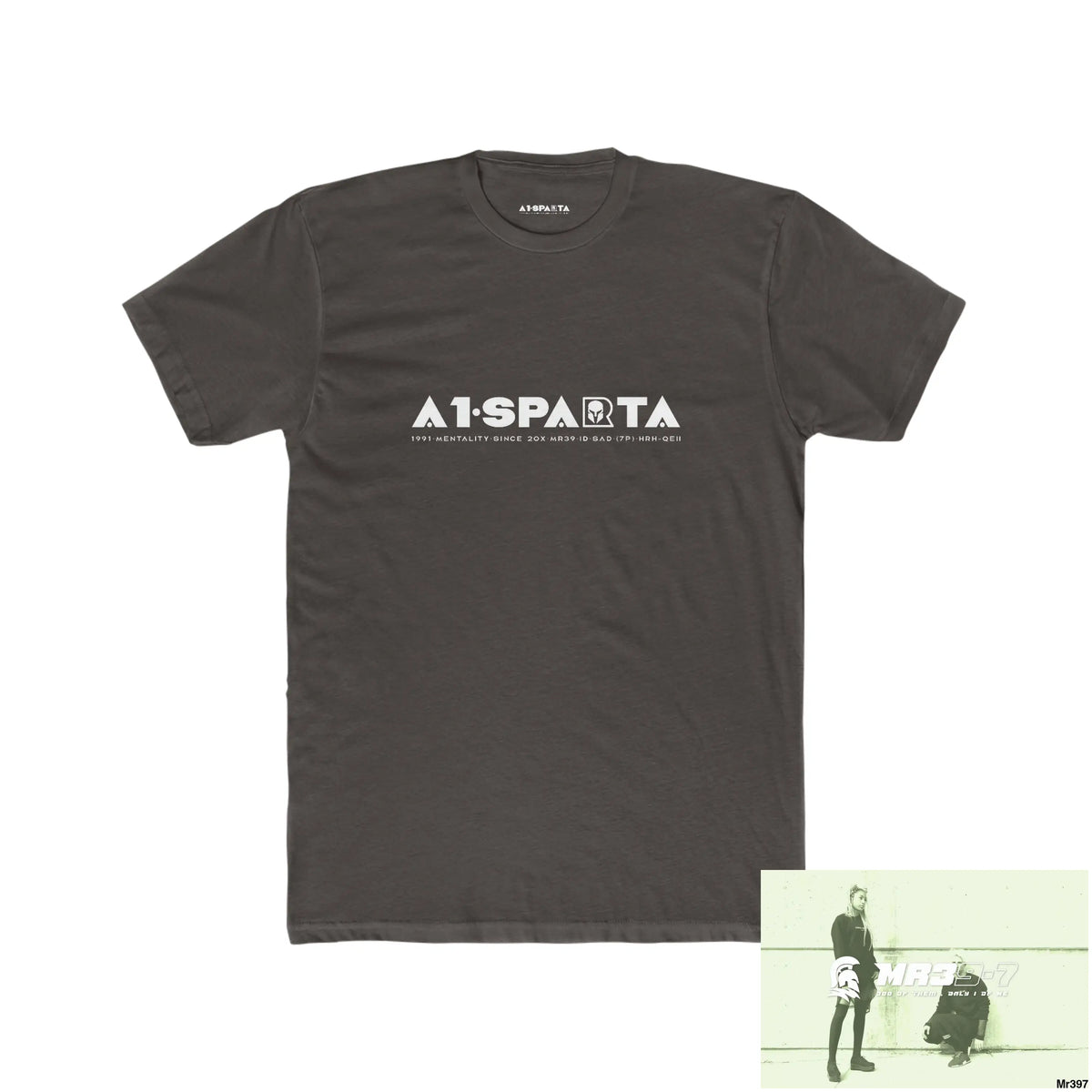 A1-Sparta Men’s Cotton Crew Tee Solid Dark Chocolate / S T-Shirt