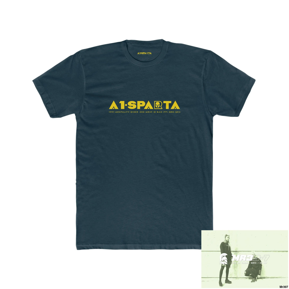 A1•Sparta Men’s Cotton Crew Tee Solid Midnight Navy / XS T-Shirt