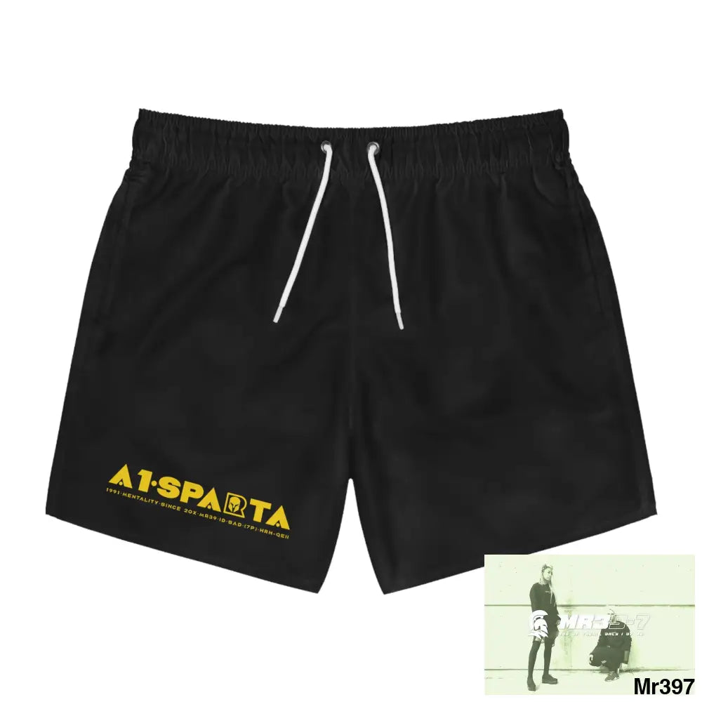 A1-Sparta Mens Swim Trunks (AOP) 2XL / Seam thread color automatically matched to design All Over Prints