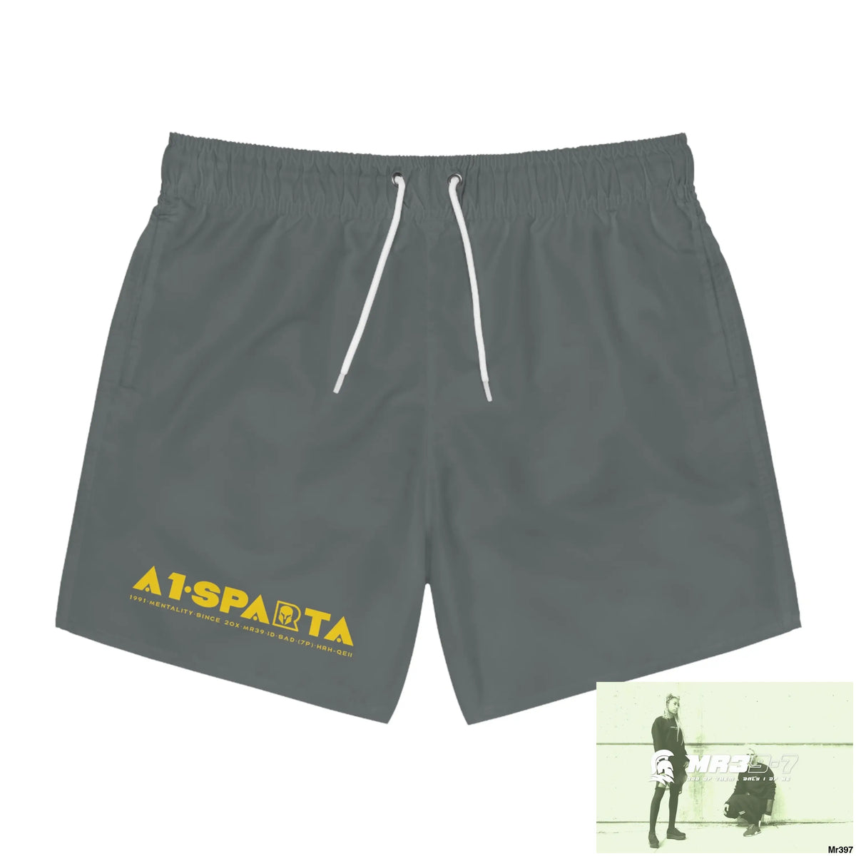 A1-Sparta Mens Swim Trunks (AOP) 3XL / Seam thread color automatically matched to design All Over Prints