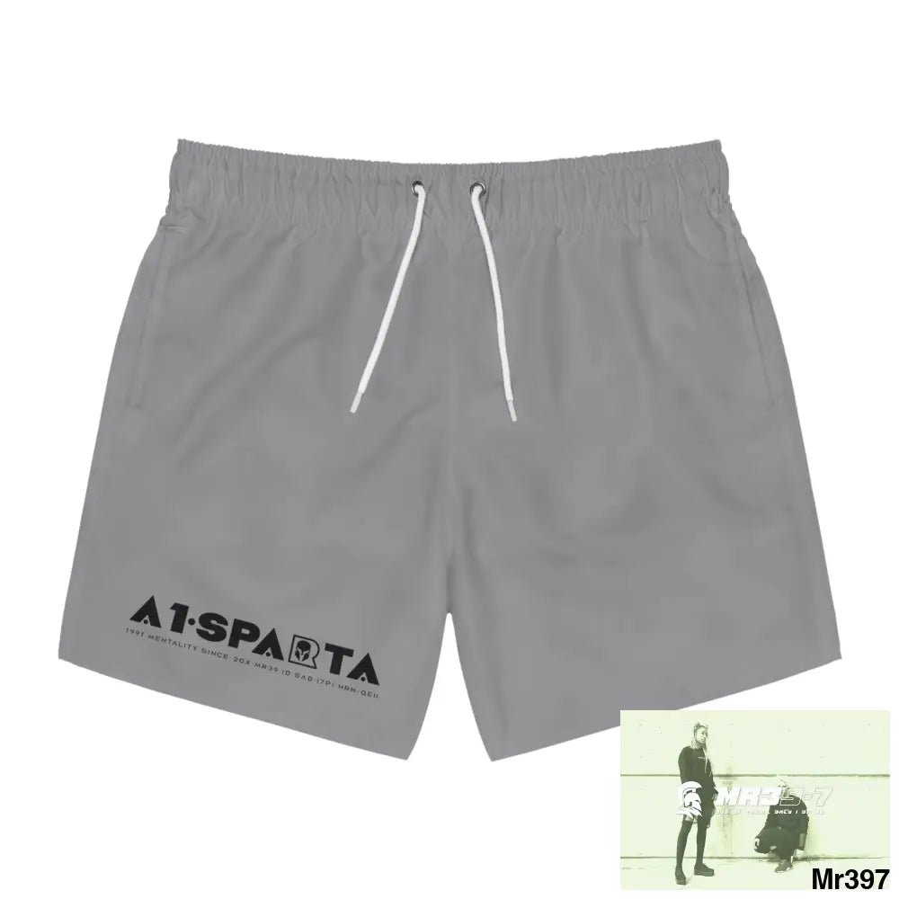 A1-Sparta Mens Swim Trunks (AOP) XS / Seam thread color automatically matched to design All Over Prints