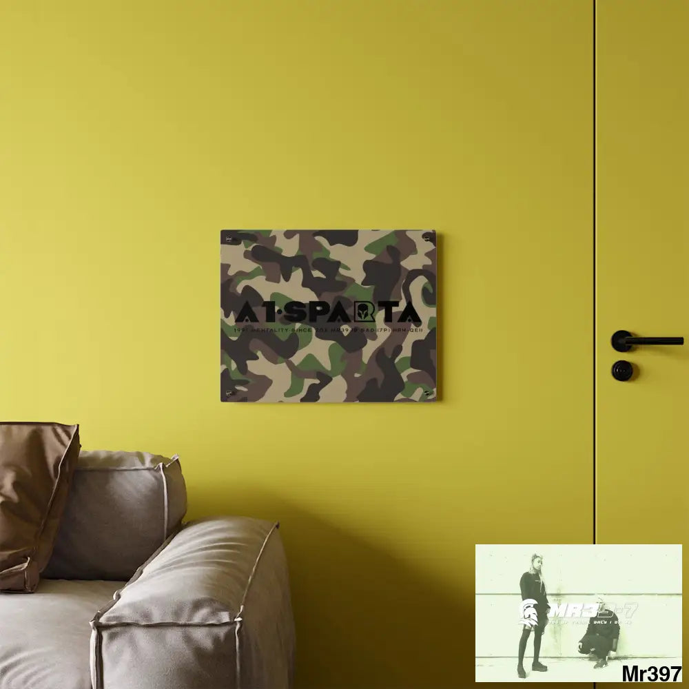 A1-Sparta Military Mentality 1991 Style Acrylic Wall Art Panels Home Decor