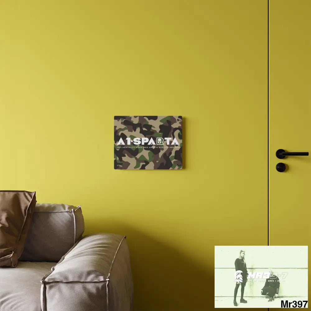 A1-Sparta Military Mentality 1991 Style Acrylic Wall Art Panels Home Decor