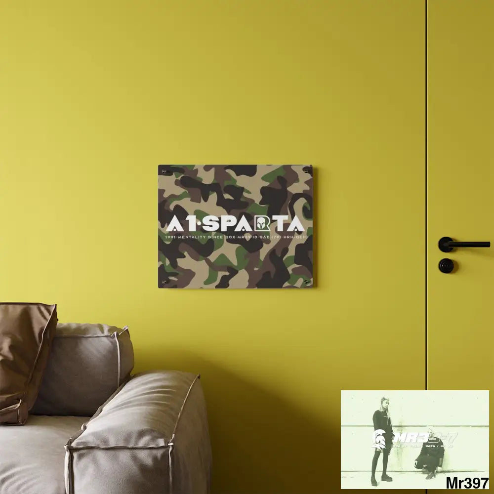 A1-Sparta Military Mentality 1991 Style Acrylic Wall Art Panels Home Decor