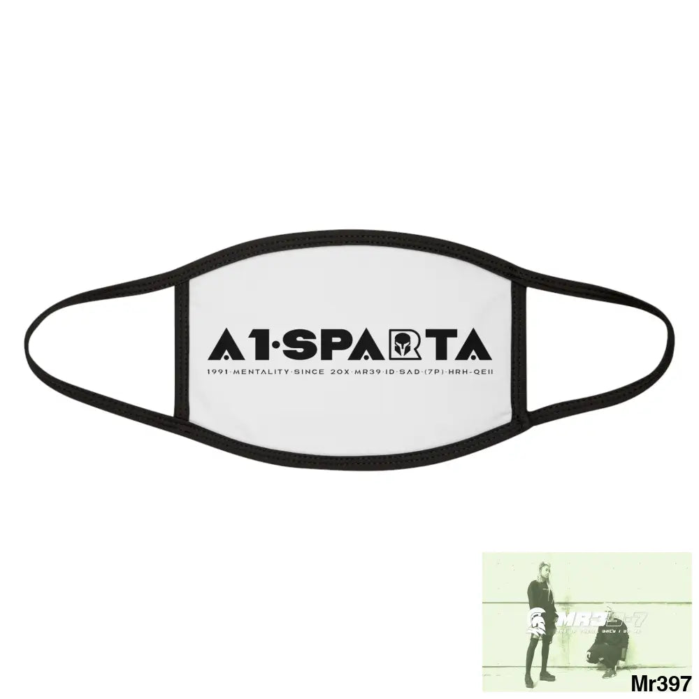 A1.Sparta Mixed-Fabric Face Mask One size Accessories