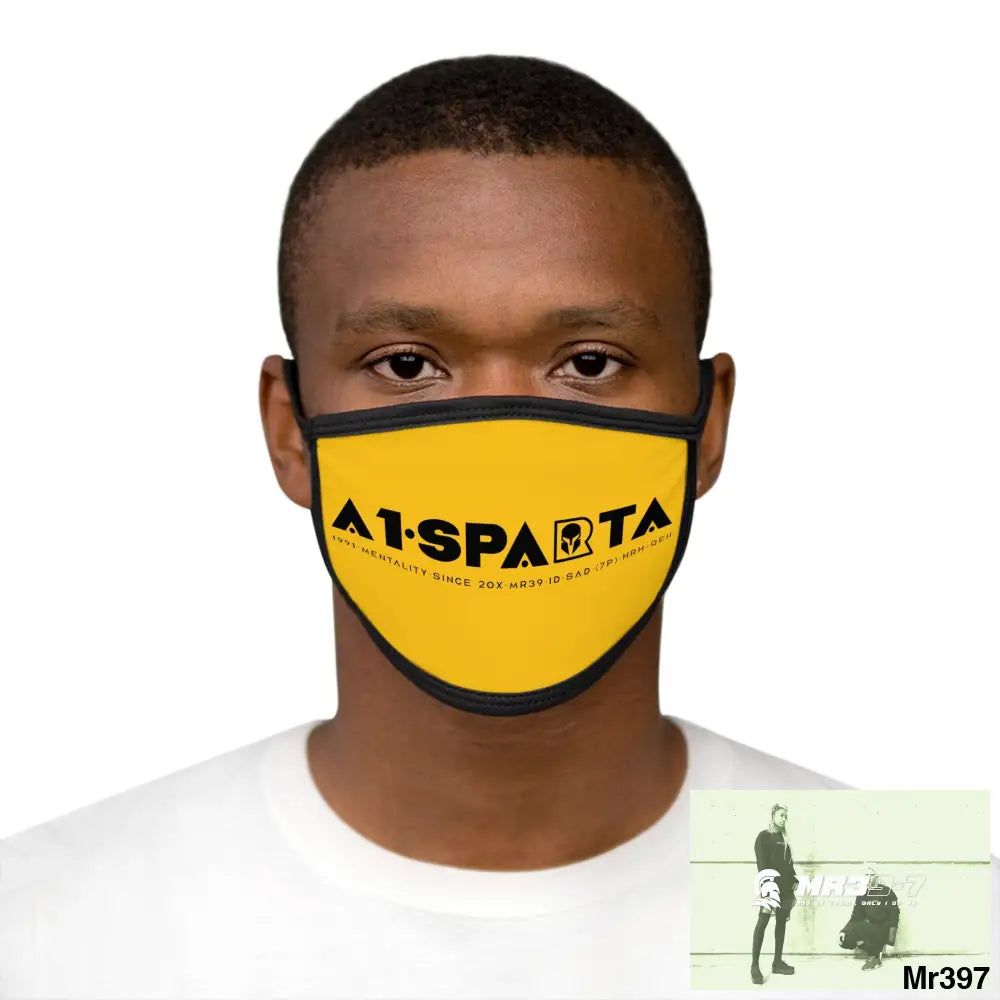 A1.SPARTA Mixed-Fabric Face Mask One size Accessories