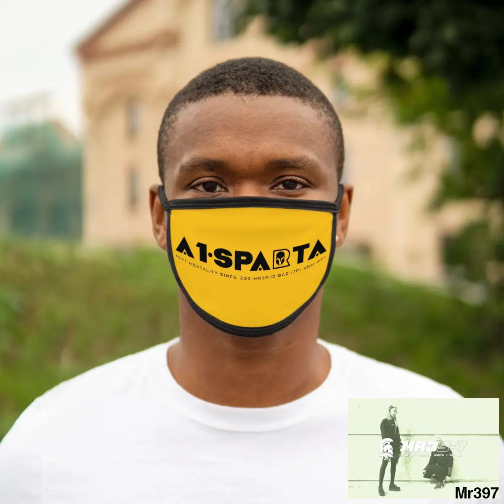 A1.SPARTA Mixed-Fabric Face Mask One size Accessories