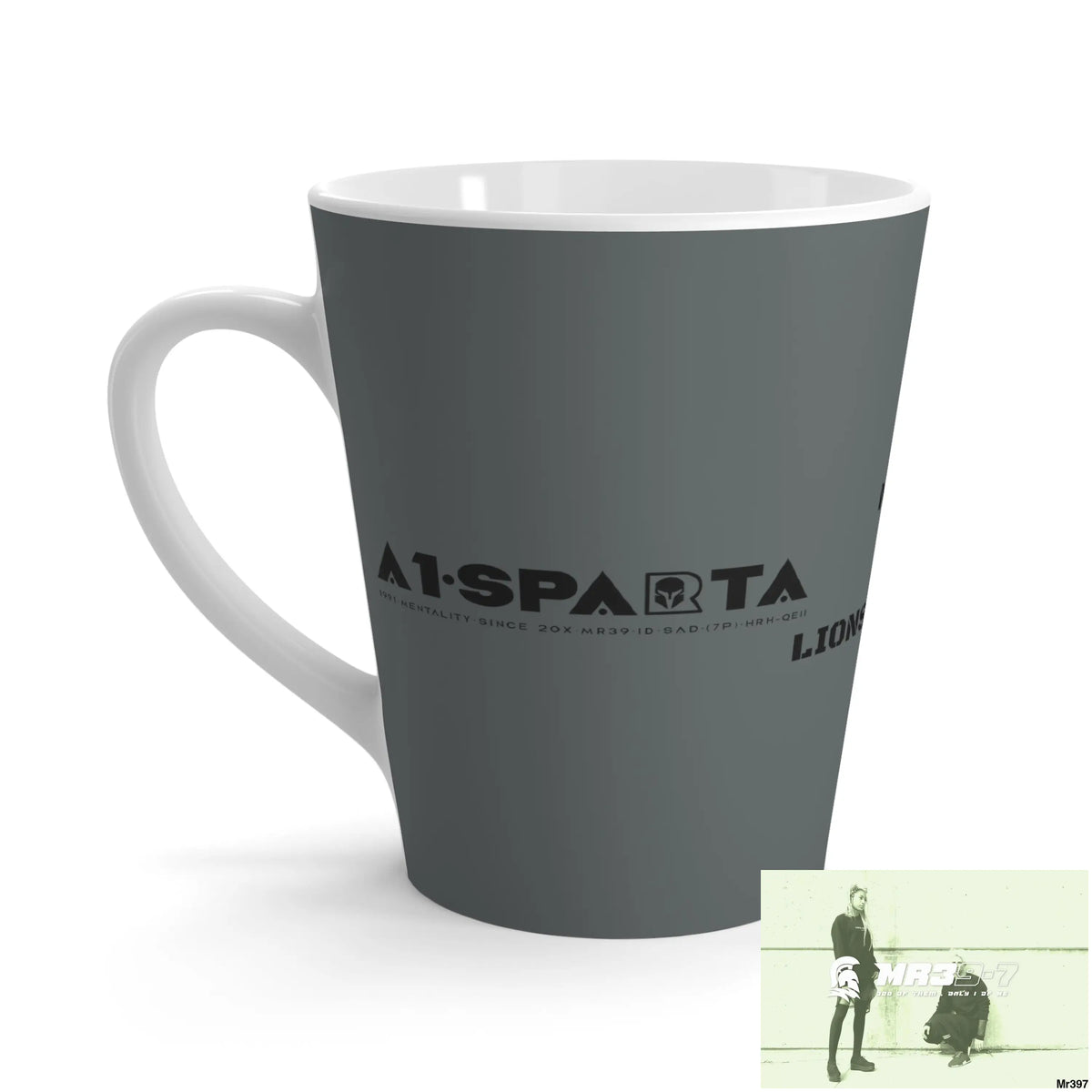 A1•Sparta Mushroom Coffee Fusion Lions Mane & chaga Latte Mug 12 oz 12oz Mug