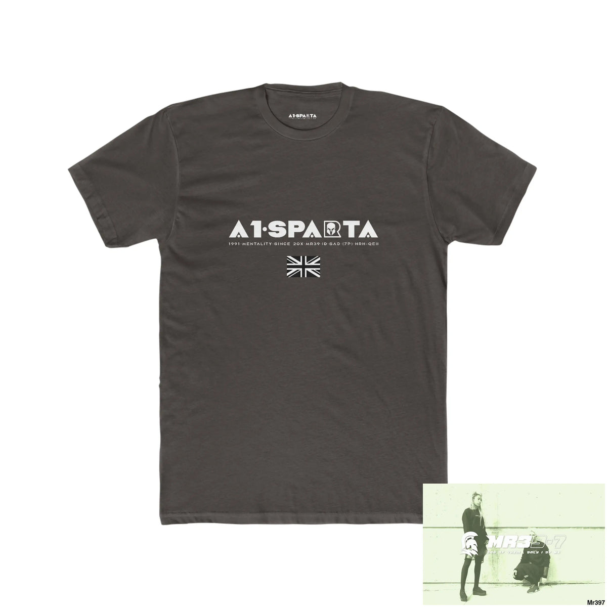A1-Sparta My Life My Deaths Their Plans,Failed. Men’s Cotton Crew Tee Solid Dark Chocolate / S T-Shirt