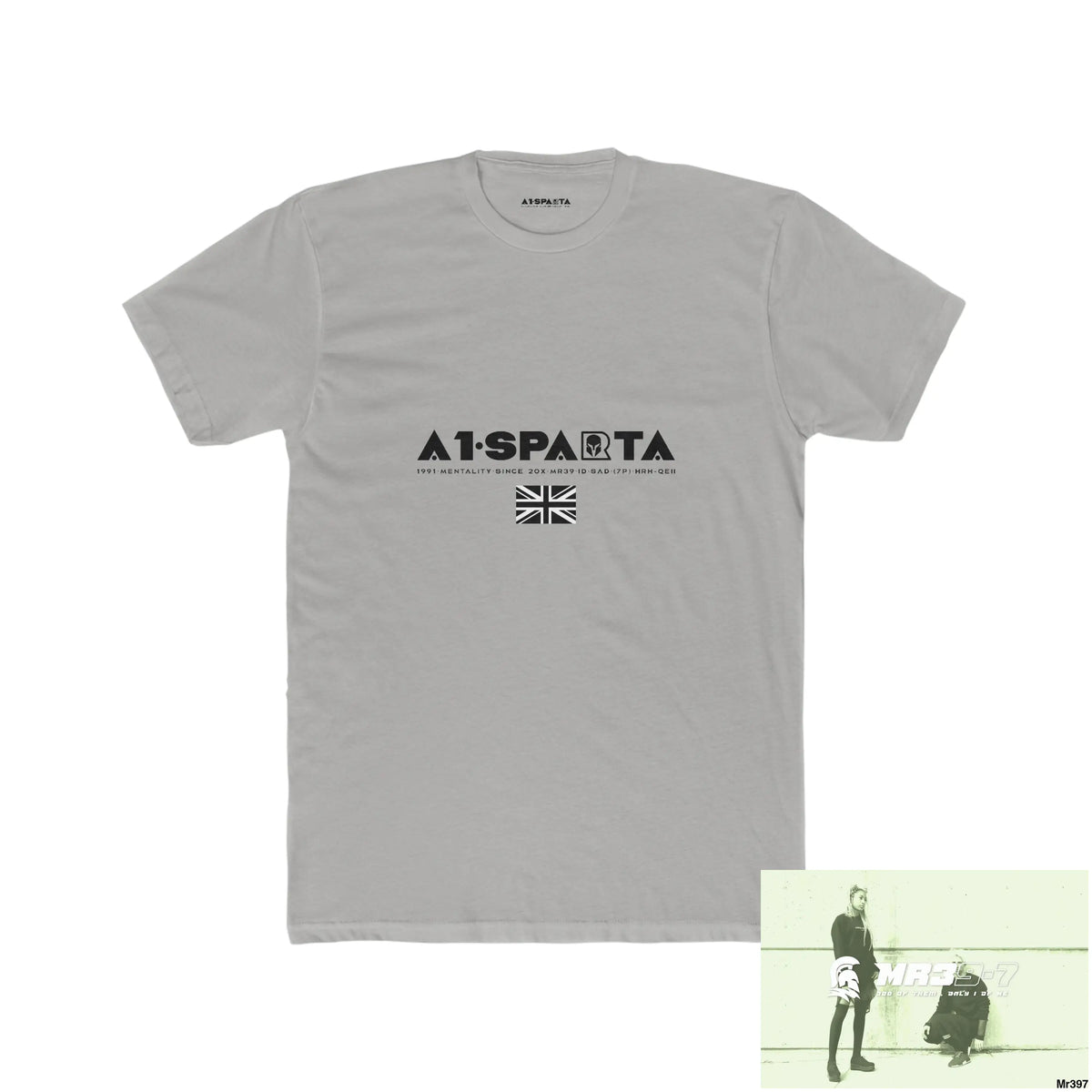 A1-Sparta My Life My Deaths Their Plans Failed. Men’s Cotton Crew Tee Solid Light Grey / S T-Shirt