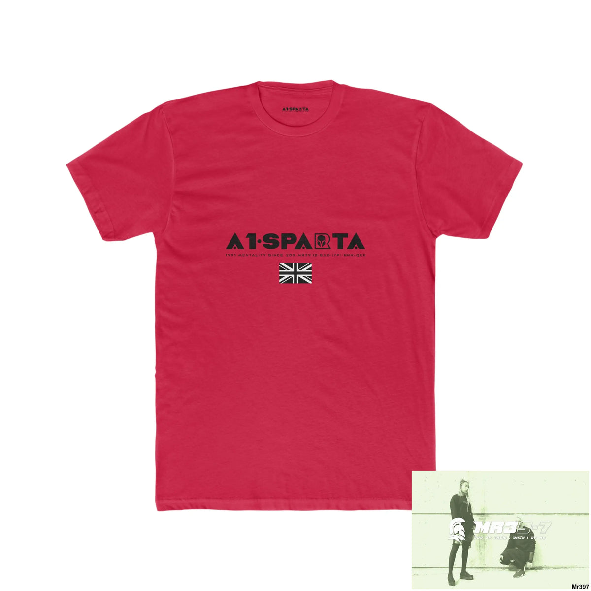 A1-Sparta My Life My Deaths Their Plans Failed. Men’s Cotton Crew Tee Solid Red / XS T-Shirt