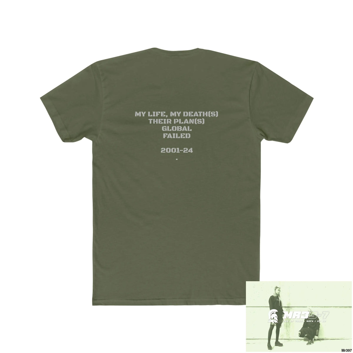 A1•Sparta My life My Deaths Their Plans Failed. Men’s Cotton Crew Tee T-Shirt