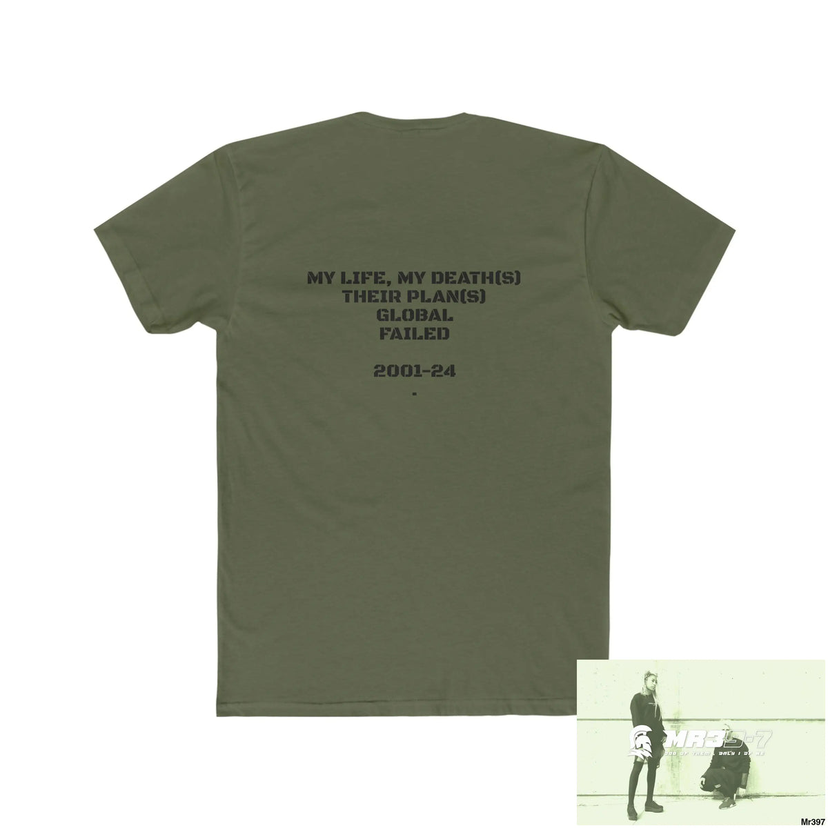 A1-Sparta My Life My Deaths Their Plans Failed Tactical GB Men’s Cotton Crew Tee T-Shirt