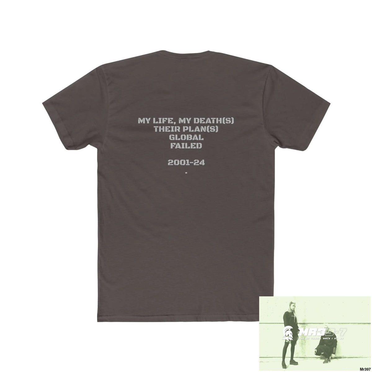 A1-Sparta My Life My Deaths Their Plans,Failed Tactical GB Men’s Cotton Crew Tee T-Shirt
