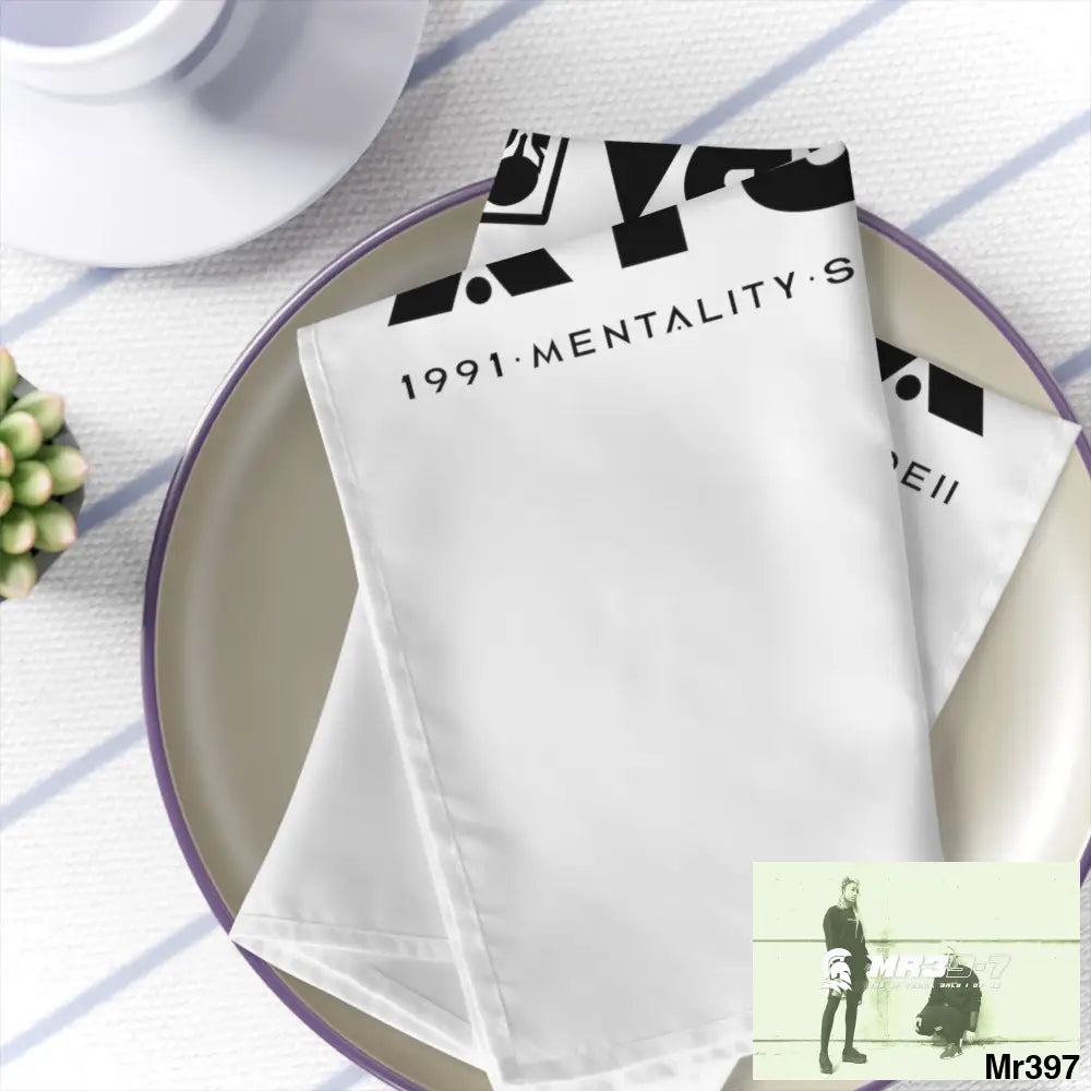 A1-Sparta Napkins 4-piece set / White / 19’’ × 19’’ Accessories