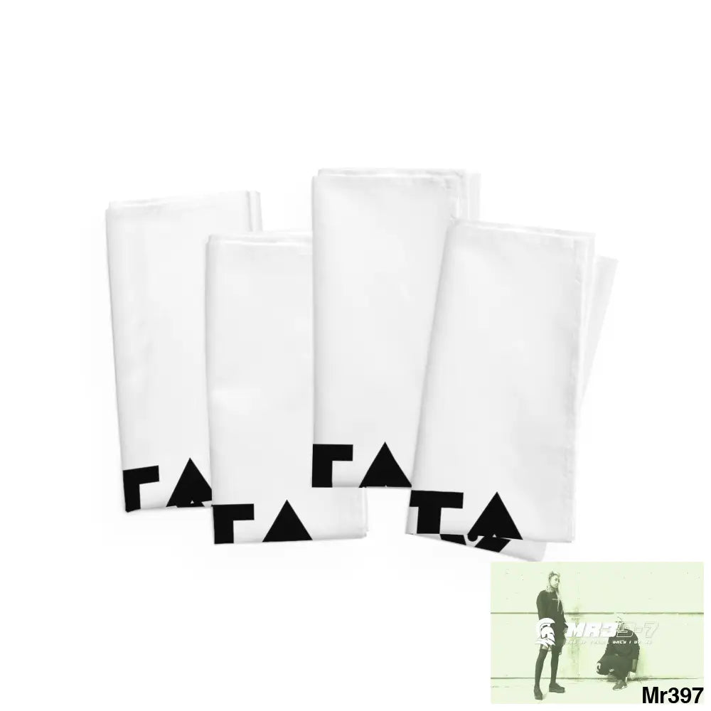 A1-Sparta Napkins 4-piece set / White / 19’’ × 19’’ Accessories