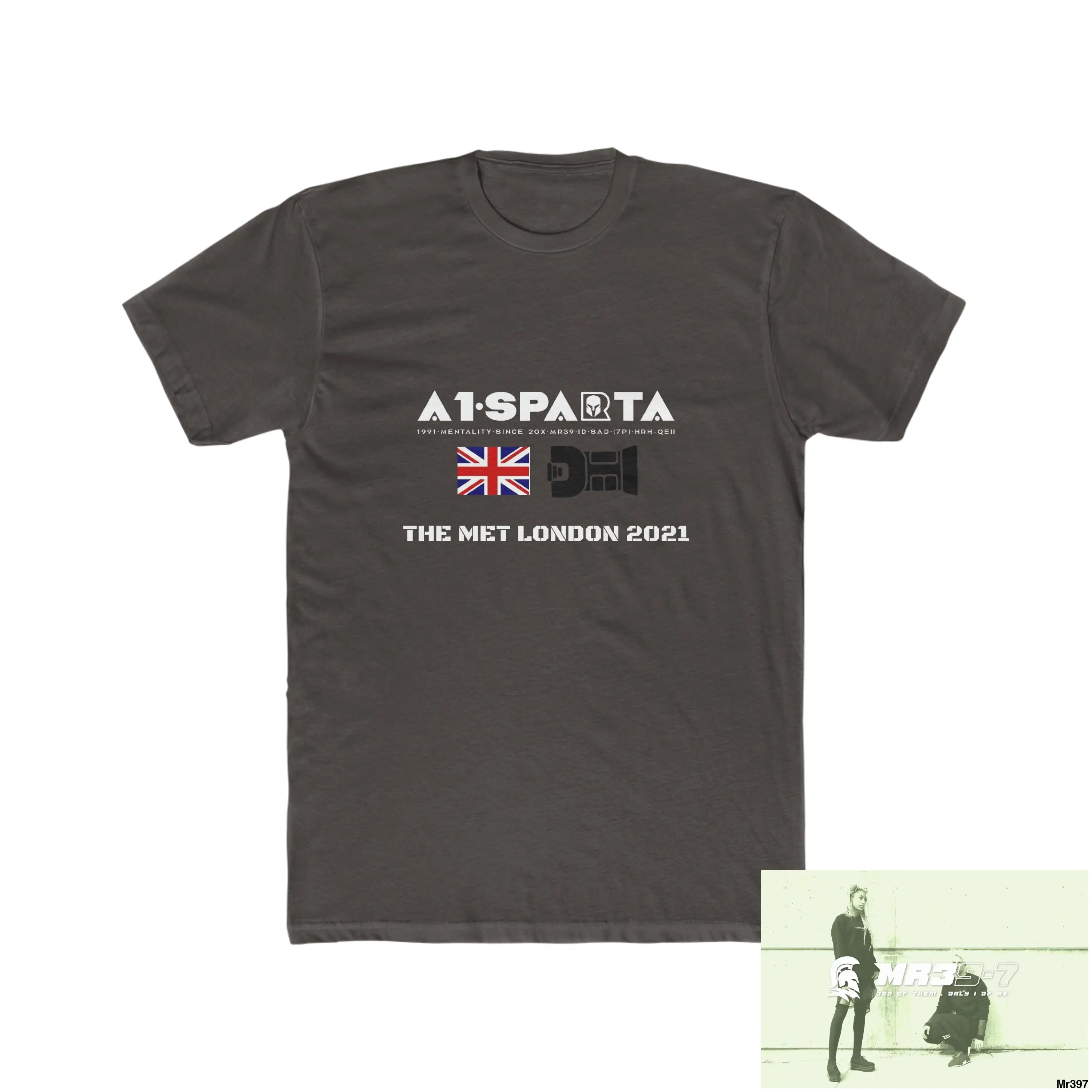 A1-Sparta One flew over the Redwoods Centre - Men’s Cotton Crew Tee Solid Dark Chocolate / S T-Shirt