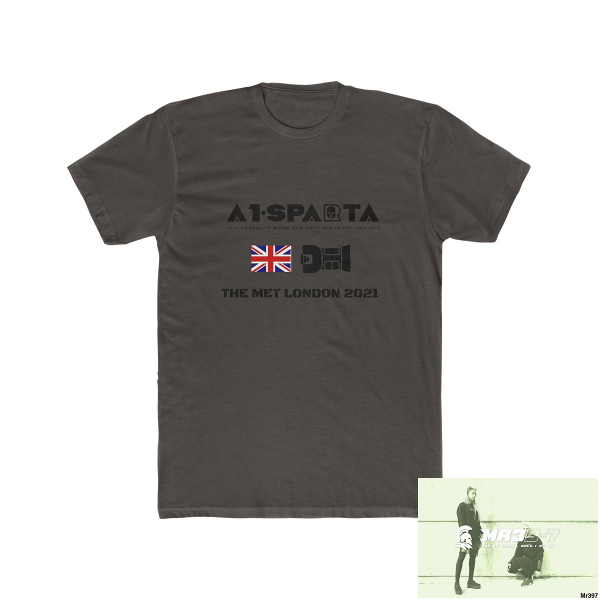 A1-Sparta One flew over the Redwoods Centre - Men’s Cotton Crew Tee Solid Dark Chocolate / S T-Shirt