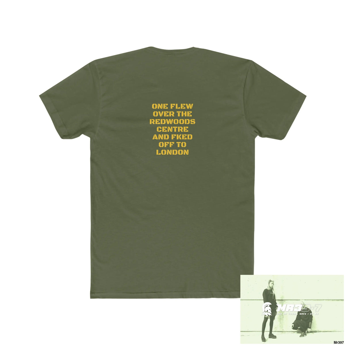 A1-Sparta One flew over the Redwoods Centre - Men’s Cotton Crew Tee T-Shirt