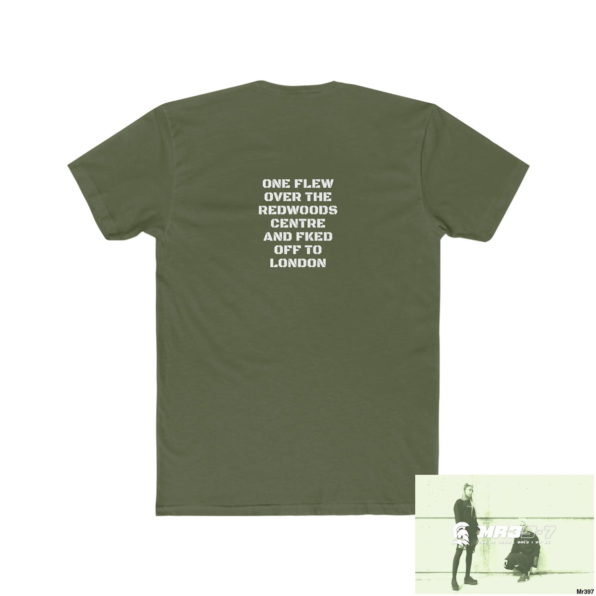A1-Sparta One flew over the Redwoods Centre - Men’s Cotton Crew Tee T-Shirt