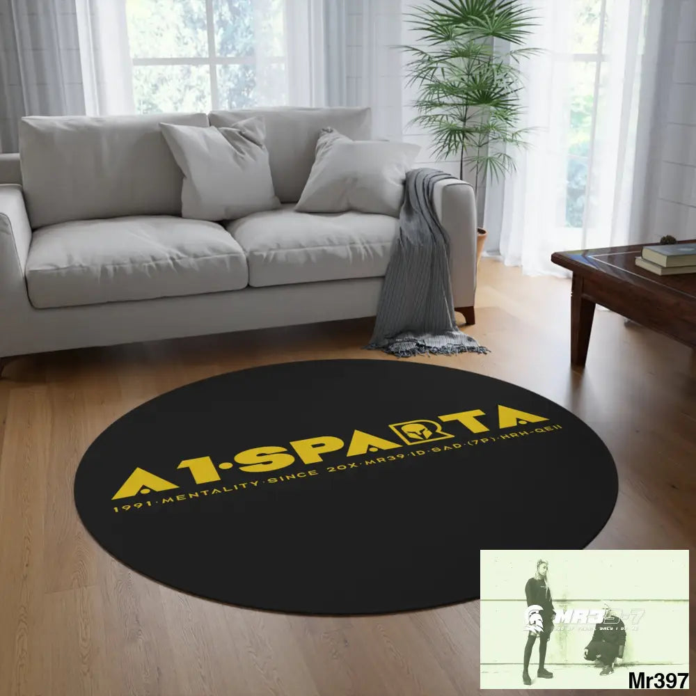 A1.Sparta Round Rug 60’’ × 60’’ Home Decor