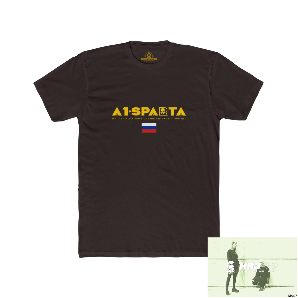 A1 Sparta (Russian Mentality from ?) My Life My Deaths 2001-2024 Their Plans,failed.Tactical GB Men’s Cotton Crew Tee