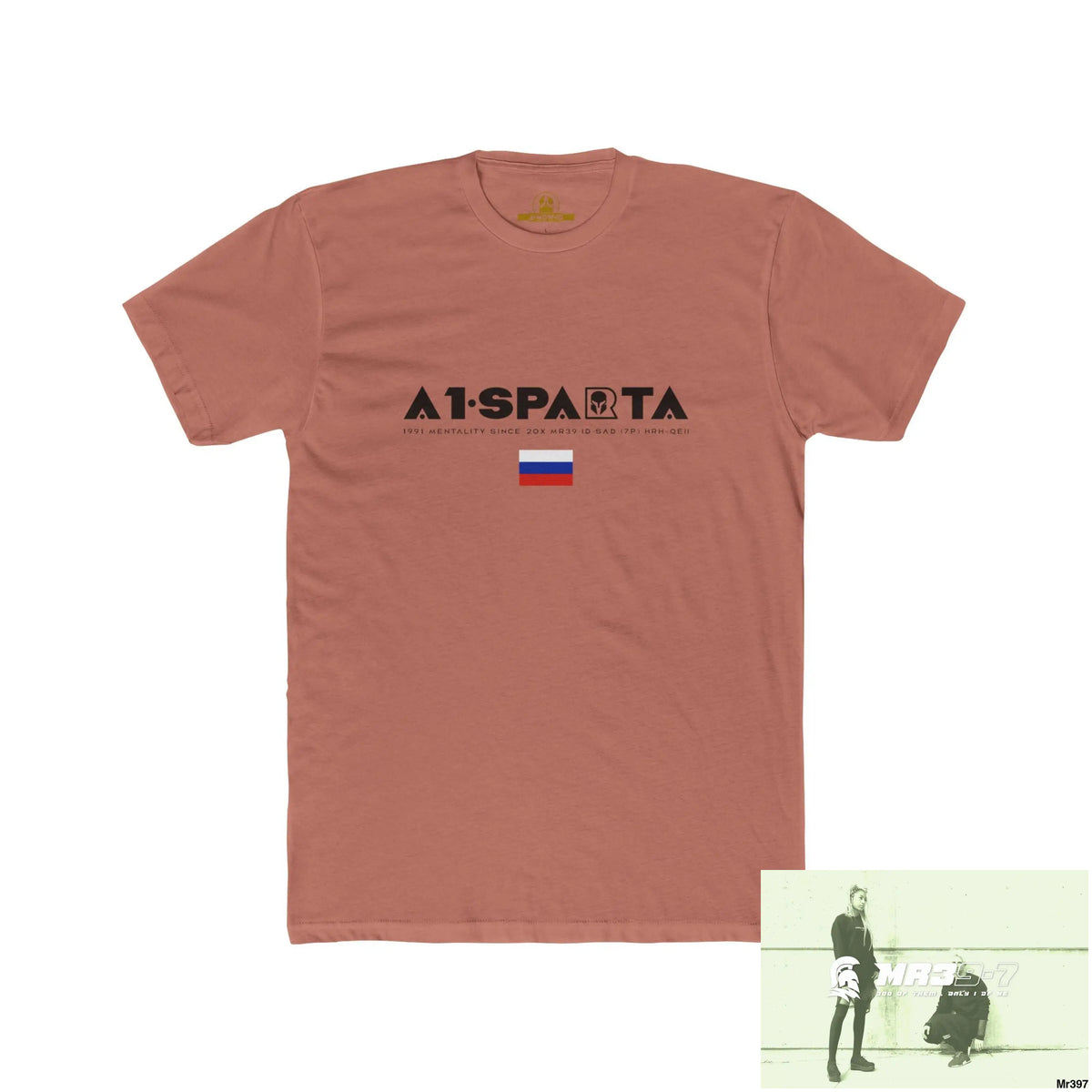 A1 Sparta (Russian Mentality from ?) My Life My Deaths 2001-2024 Their Plans,failed.Tactical GB Men’s Cotton Crew Tee
