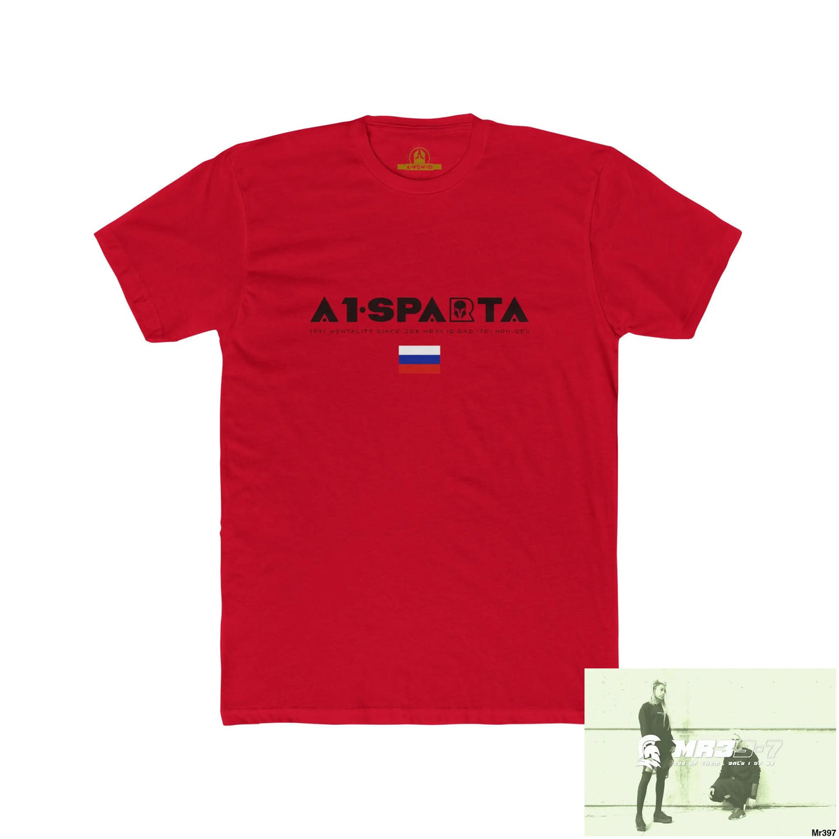 A1 Sparta (Russian Mentality from ?) My Life My Deaths 2001-2024 Their Plans,failed.Tactical GB Men’s Cotton Crew Tee