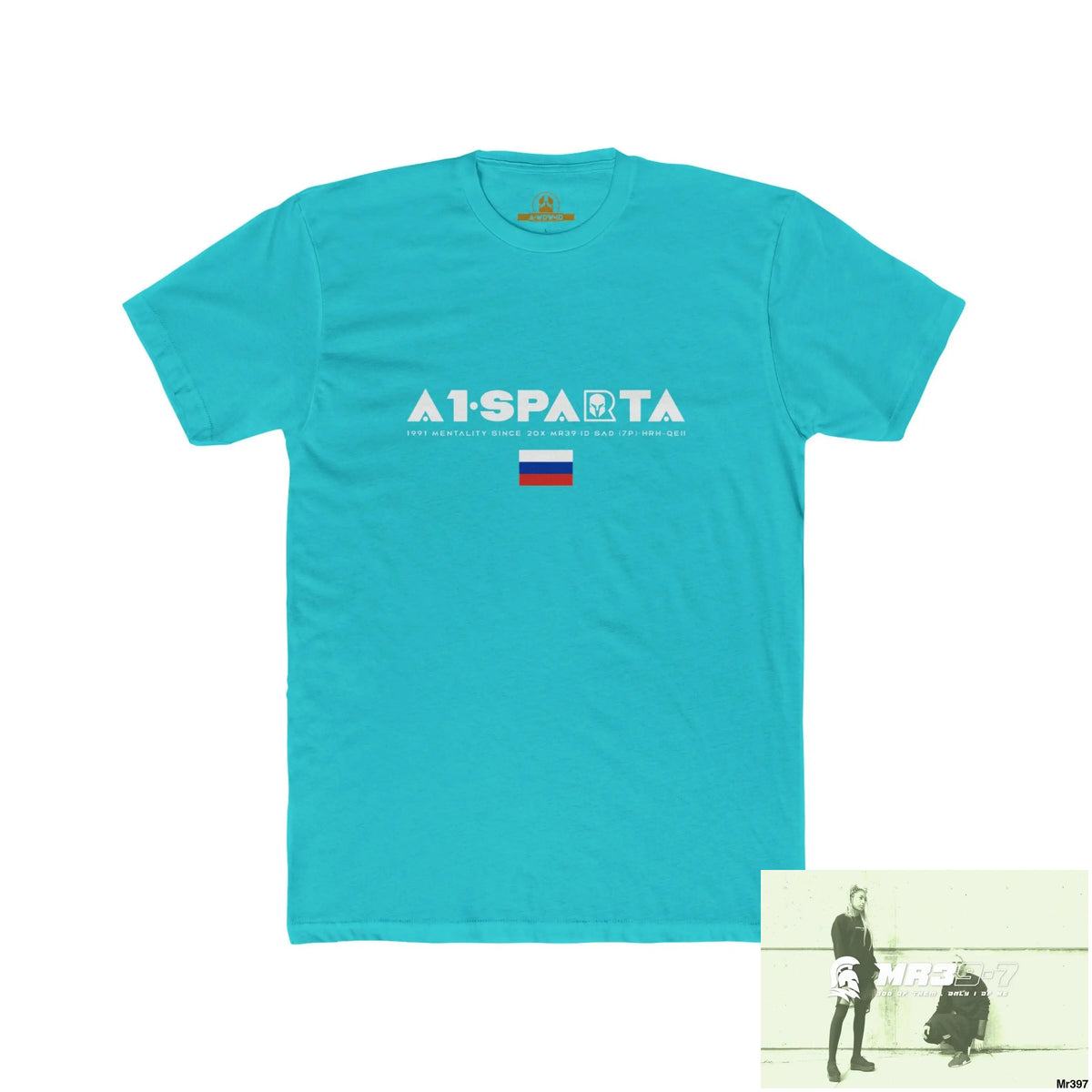 A1 Sparta (Russian Mentality from ?) My Life My Deaths 2001-2024 Their Plans,failed.Tactical GB Men’s Cotton Crew Tee