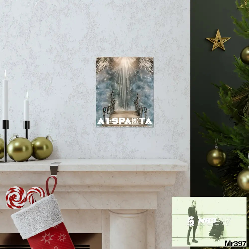 A1 Sparta stairway to heaven. Matte Vertical Posters Poster