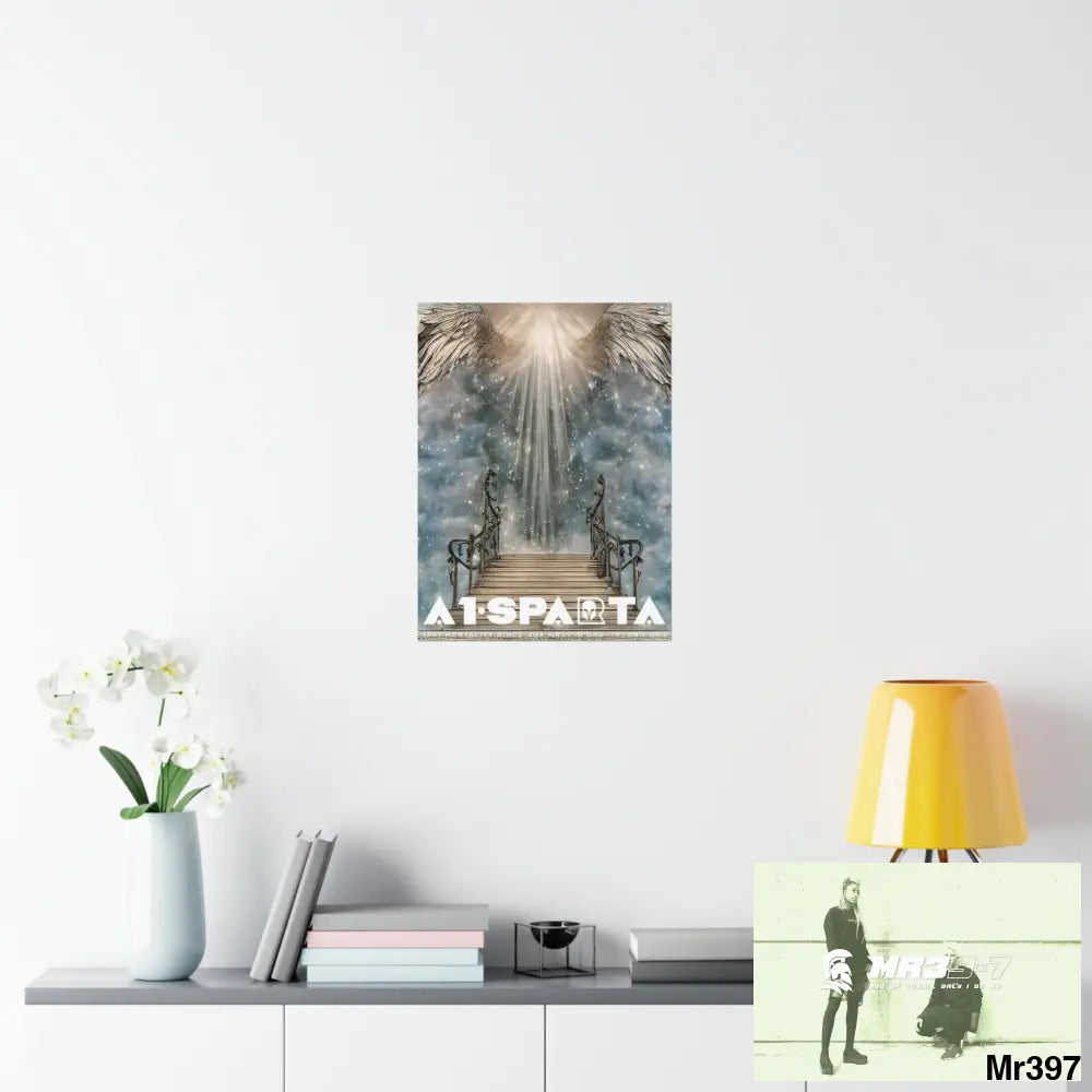 A1 Sparta stairway to heaven. Matte Vertical Posters Poster