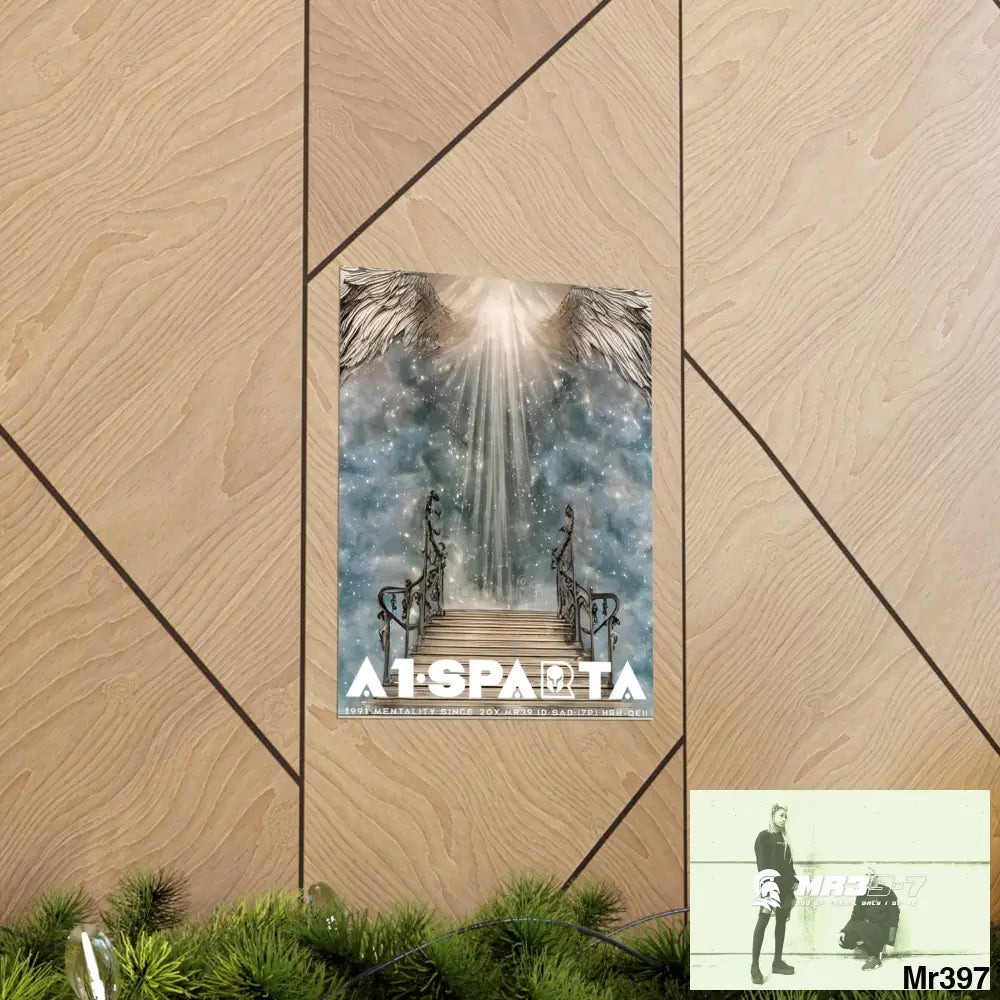 A1 Sparta stairway to heaven. Matte Vertical Posters Poster