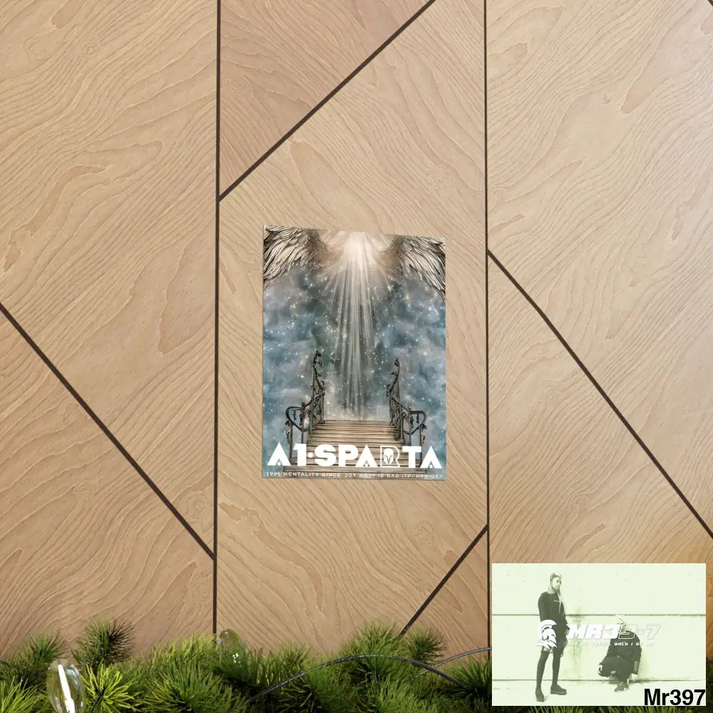 A1 Sparta stairway to heaven. Matte Vertical Posters Poster