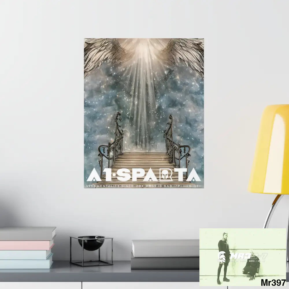 A1 Sparta stairway to heaven. Matte Vertical Posters Poster