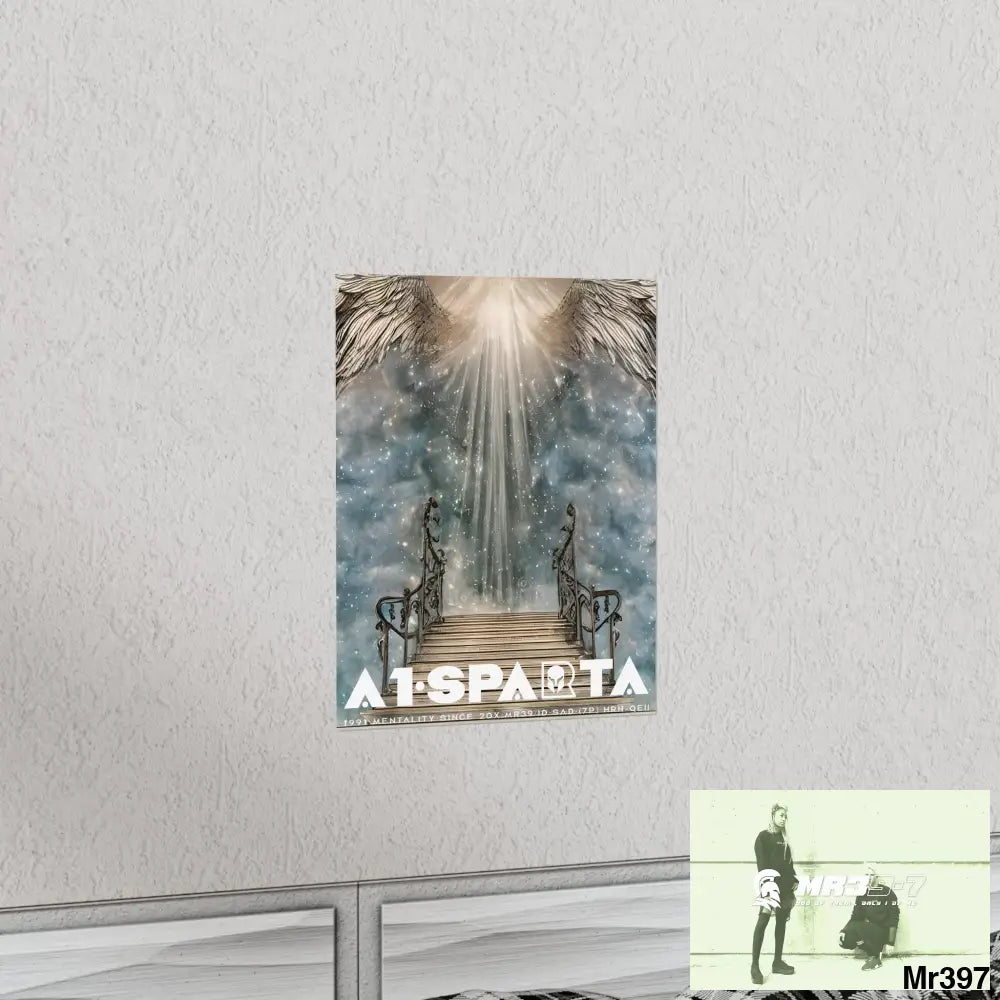A1 Sparta stairway to heaven. Matte Vertical Posters Poster