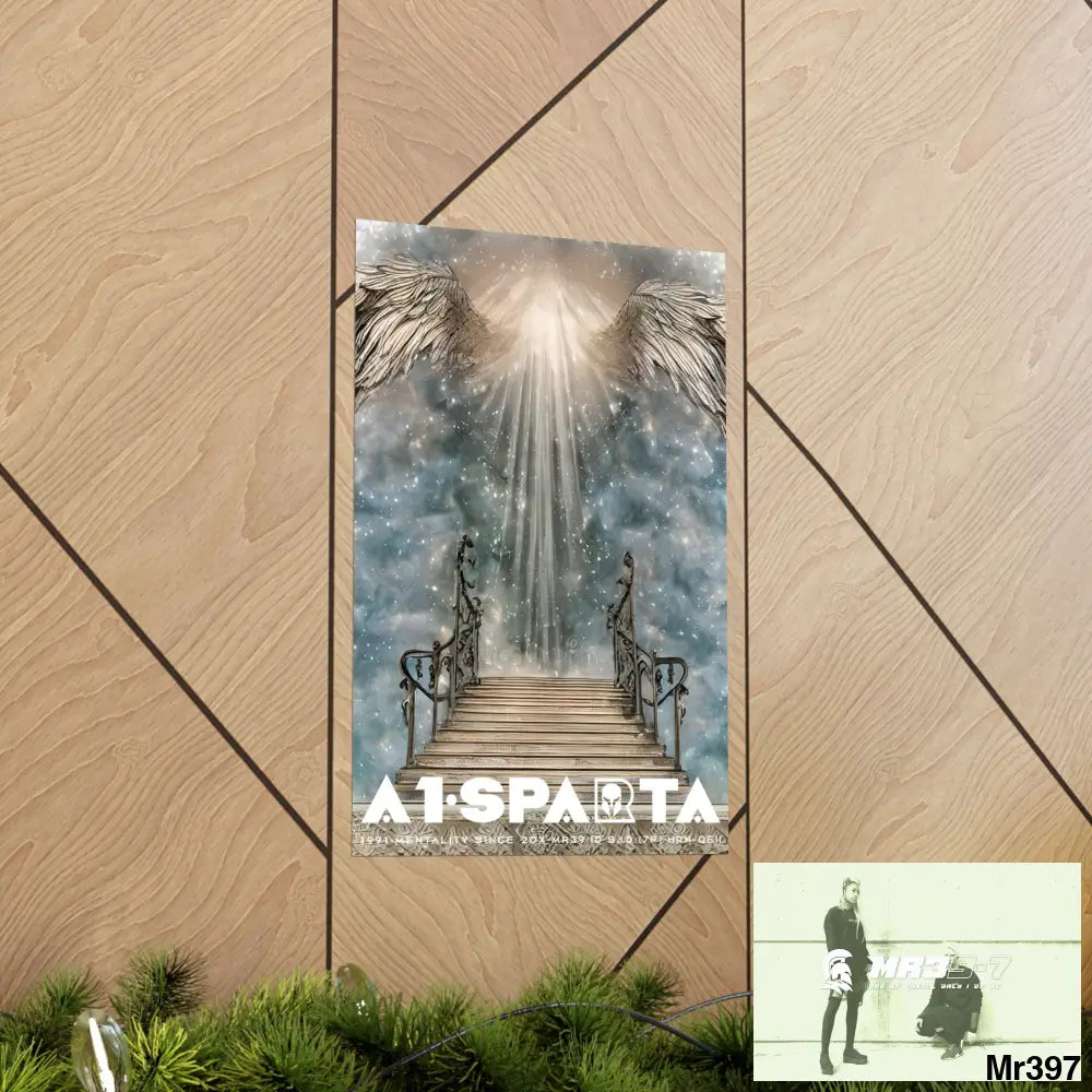 A1 Sparta stairway to heaven. Matte Vertical Posters Poster