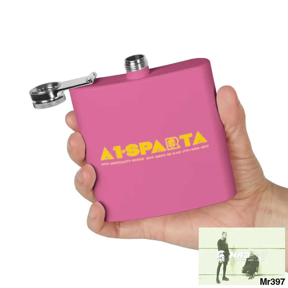 A1 Sparta Stylish Stainless Steel Flask for Tea/ Coffee Lovers - 6oz Personalized Gift Mug