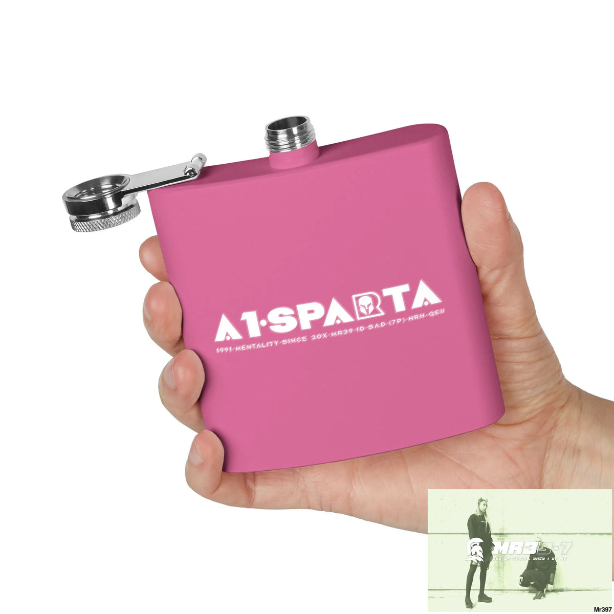 A1 Sparta Stylish Stainless Steel Flask for Tea/ Coffee Lovers - 6oz Personalized Gift Mug